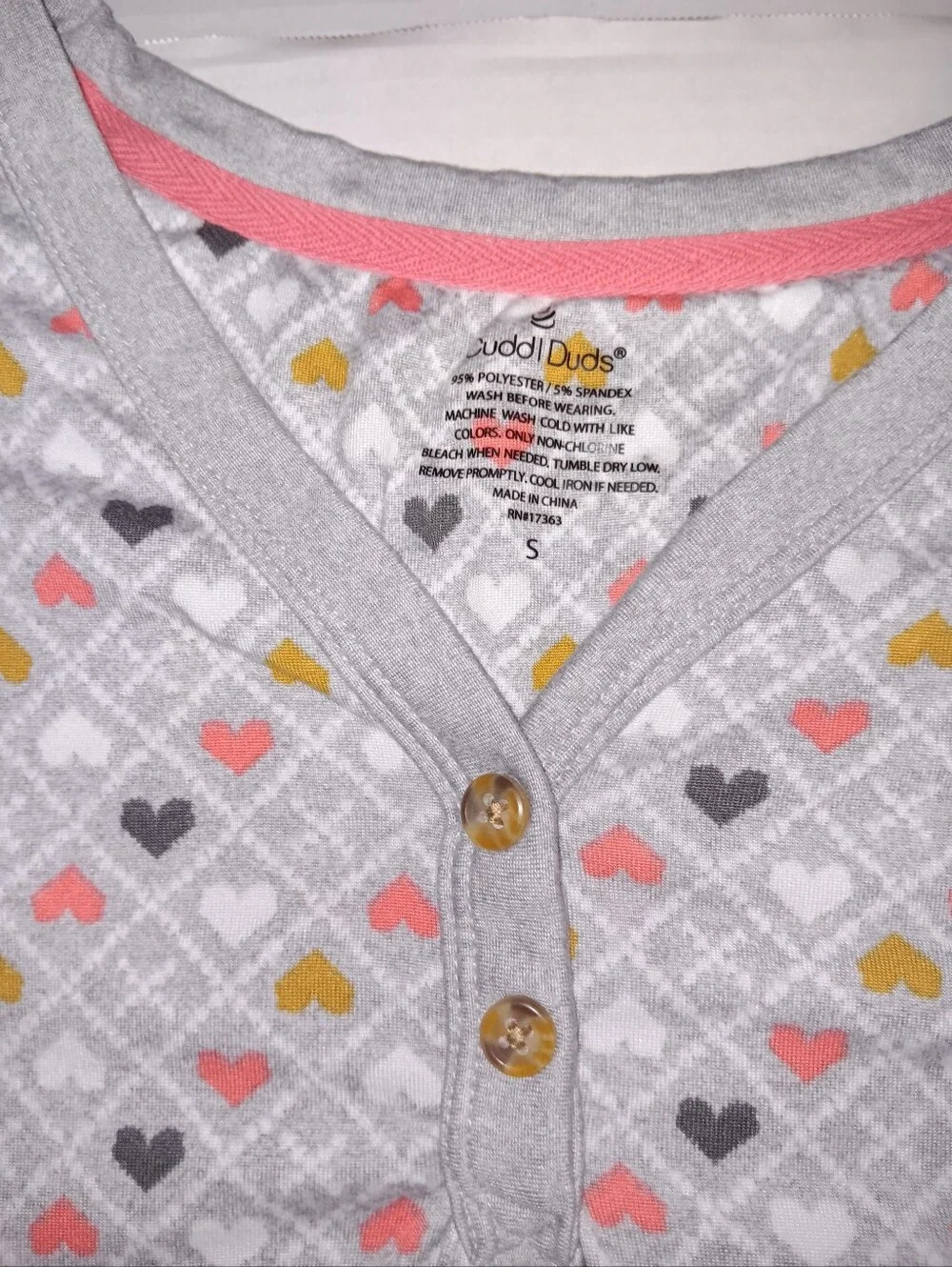 CUDDI DUDS Kids Gray Heart-Print Pajama Set - Cozy Long Sleeve & Pants
